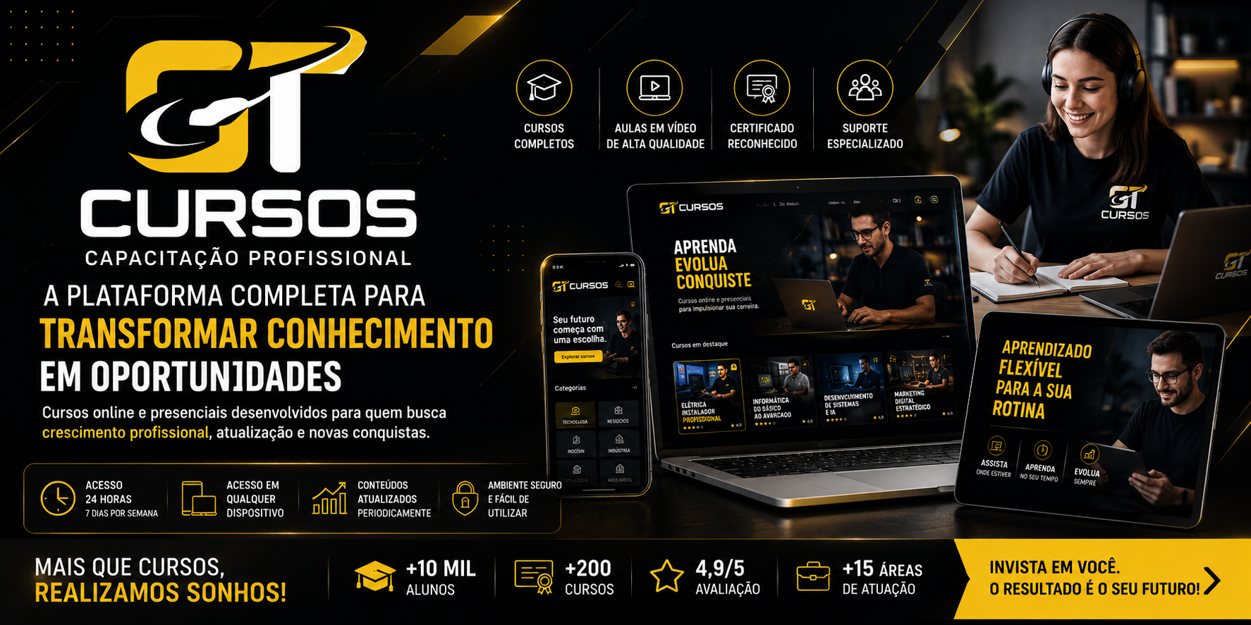 Capacitação Profissional GT Cursos - Banner 2